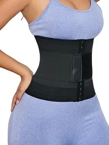 Women's High Compression Adjustable Shapewear, Corset Shaper, Dual Layer Adhesive and Button Closure Waist Cincher, Body Shaping Belt, Slimming Bra