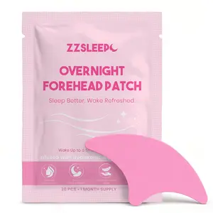 ZZSLEEP Forehead Patches – Overnight Forehead Wrinkle Patches with Copper Peptides, Hyaluronic Acid & Collagen (30 Pairs)