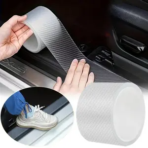 3m Car Carbon Fiber Protection Film, Door Edge, Trunk Bumper Threshold Gel, Anti-Collision Strip, Car Sticker, Body Vinyl Accessories, Protective Film