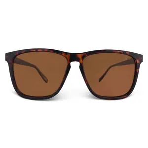Tortoise Brown Polarized Flatliners Amber Lens