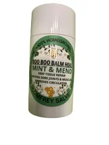 Men's Wellness Plant-Based Essential Oil Therapy Boo Boo Balm - Mint & Mend Roll-On Skin Care Solution