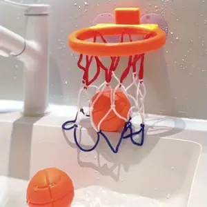 Kids Indoor Sports Toy Set, Interactive Bath Basketball Kit with Pool Basketball Hoop & Balls, Fun Water Play Gift for Halloween Christmas Birthday