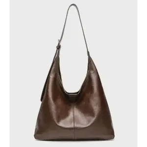 Women's Soft Leather Large Capacity Shoulder Tote - Hobo Purse, Casual Slouchy Everyday Bag, Daily Use Option, Daily Use Bags
