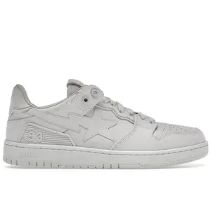 BAPE Men's A Bathing Ape Bape SK8 Sta Triple White Nubuck, from StockX