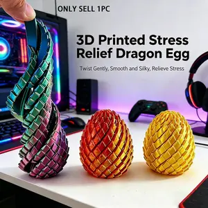 Creative Stress Relief Dragon Egg Toy, 3D Printed Transformable Fidget Toy, Office Student Anxiety Relief, Magic Smooth Time Killer, Pressure Relief Toy