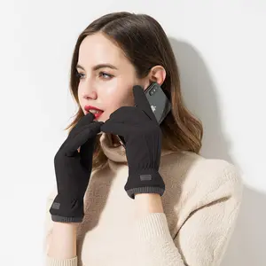 Women's Winter Warm Touchscreen Gloves Thermal Soft Lining Elastic Cuff Texting Glove for Cold