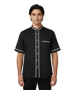 Premium Quality Mens Guayabera Shirts, Button Down, Detailed Embroidery, and Fine Stitching, Sizes S-XL