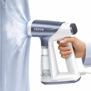 FEPPO Vacuum Steamer for Clothes, Handheld Garment Steamer with Suction, 2-in-1 Steam & Iron, LED Display, Adjustable Suction & Steam Modes, One-Hand Vacuum Steamer for Home (For 110-120V) #Summervibes