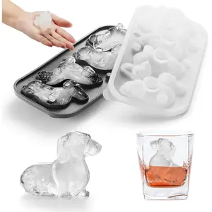 3D Dachshund  Ice Cube Mold Fun Shapes, Dachshund Gifts for Women, Cute Large Craft Ice Mold, Big  Ice Cube Trays for