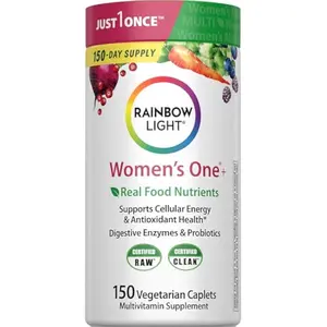 HOT!!!  Rainbow Light Womens One High-Potency Daily Multivitamin, Womens Multivitamin Provides High-Potency Immune Support, With Vitamin C, Biotin and Ashwagandha, Vegetarian, 150 Count