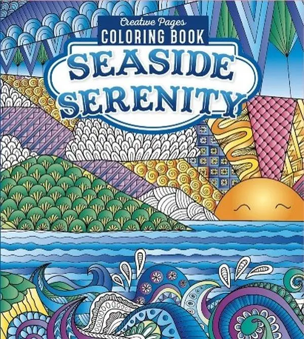 English Children's Seaside Serenity Coloring Book - 128 Pages, Hand-Drawn Marine Life, Seashell Designs, Bleed-Proof Paper, Fosters Relaxation, Artistic Expression (Children's Literature & Art Book)