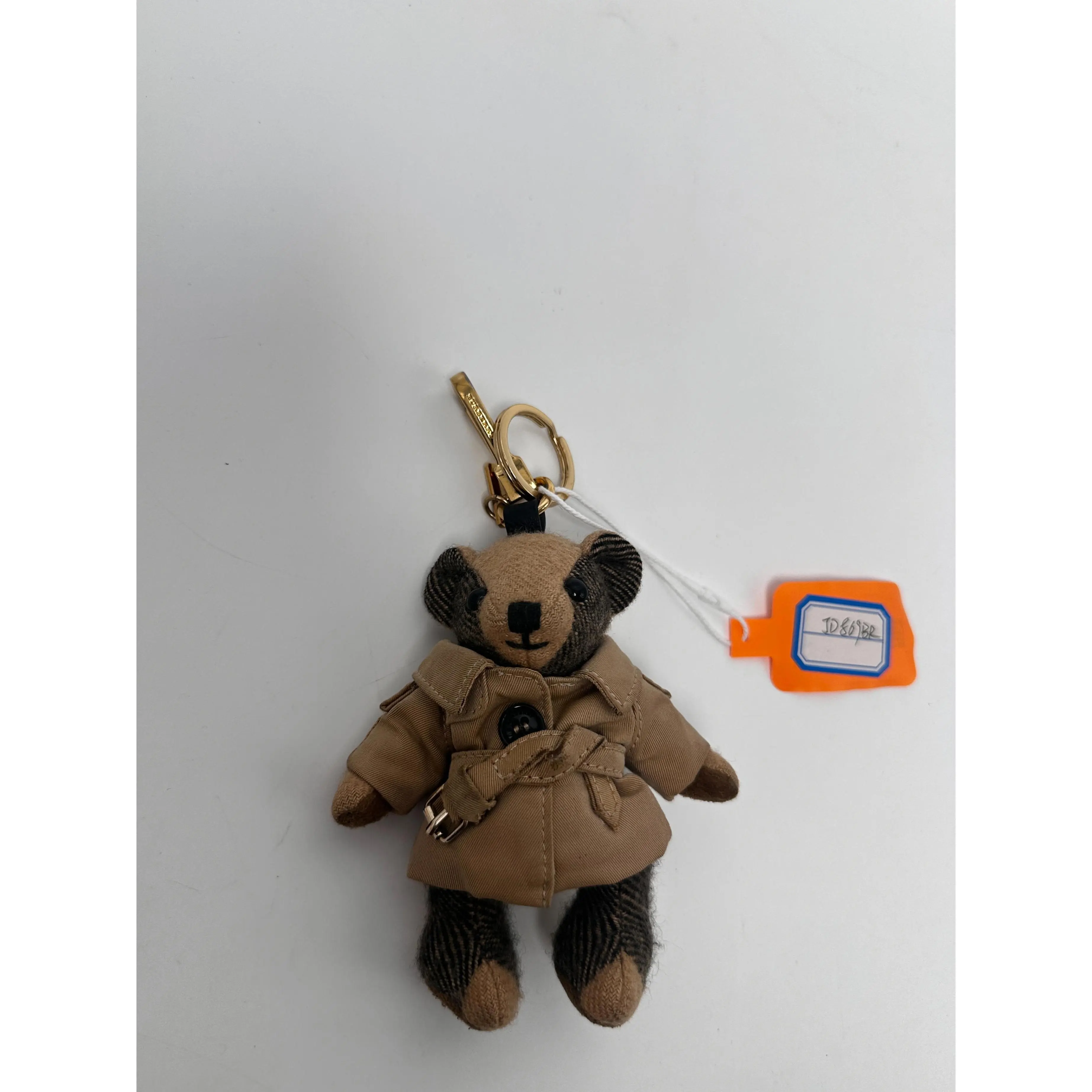 Pre-owned Burberry Thomas Bear Trench Coat Bag Charm Keychain JD869BR