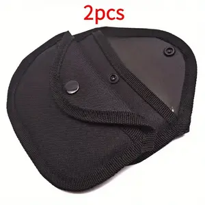 2pcs durable copper joint storage bags with safety buckle closure, shockproof tool and accessory storage box, portable home storage box, fabric material.