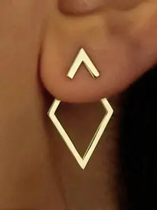 Women's Geometric Fashion Earrings, Stainless Steel Studs, Perfect for Match Day Style, Valentine's Day, Music Festivals, Theme Parties, Graduation