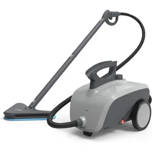Clean XL Rolling Steam Cleaner - Professional 1.5L Multi-Purpose Heavy Duty Steamer, 17 Accessories, -Free Deep Cleaning of Floors, Upholstery, Windows, Grout,  &