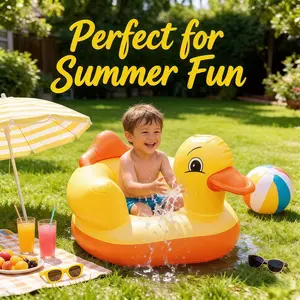 Inflatable Seat Chair, Baby Bath Bench PVC Small Sofa, Toddler Bathtub Seat, Foldable Infant Learning Seat, Comfortable and Durable Design