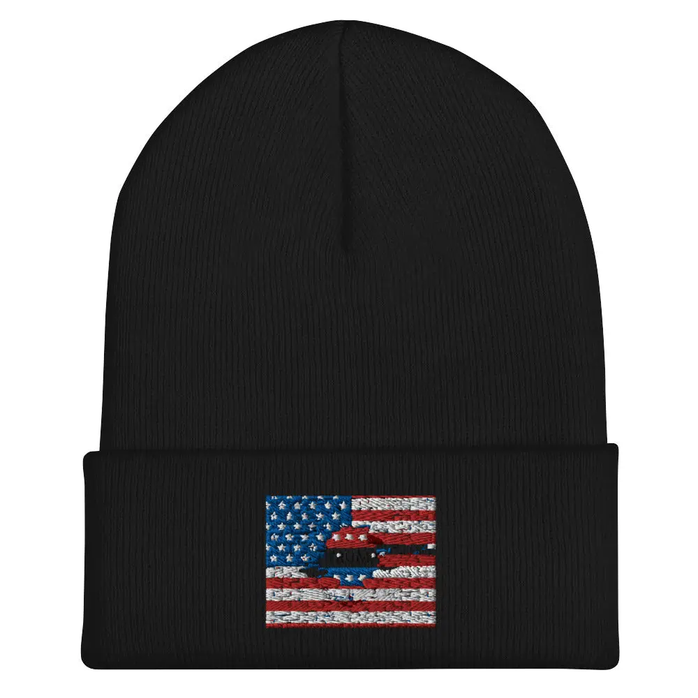 TRUMP USA FLAG Cuffed Beanie