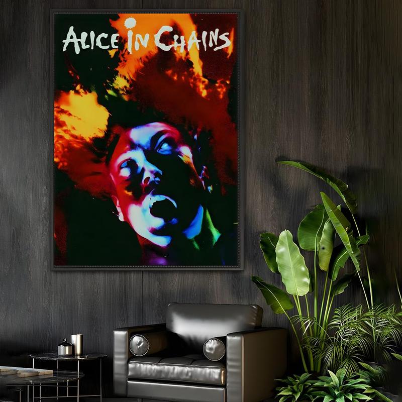 Fashion A-A-liceS in C-C-hainsS Poster HD Sticky Waterproof Wall Art High Quality Print Aesthetic Home Living Bedroom Bathroom hallway Decor Trendy Room Decoration Easy-To-Apply Gift Durable