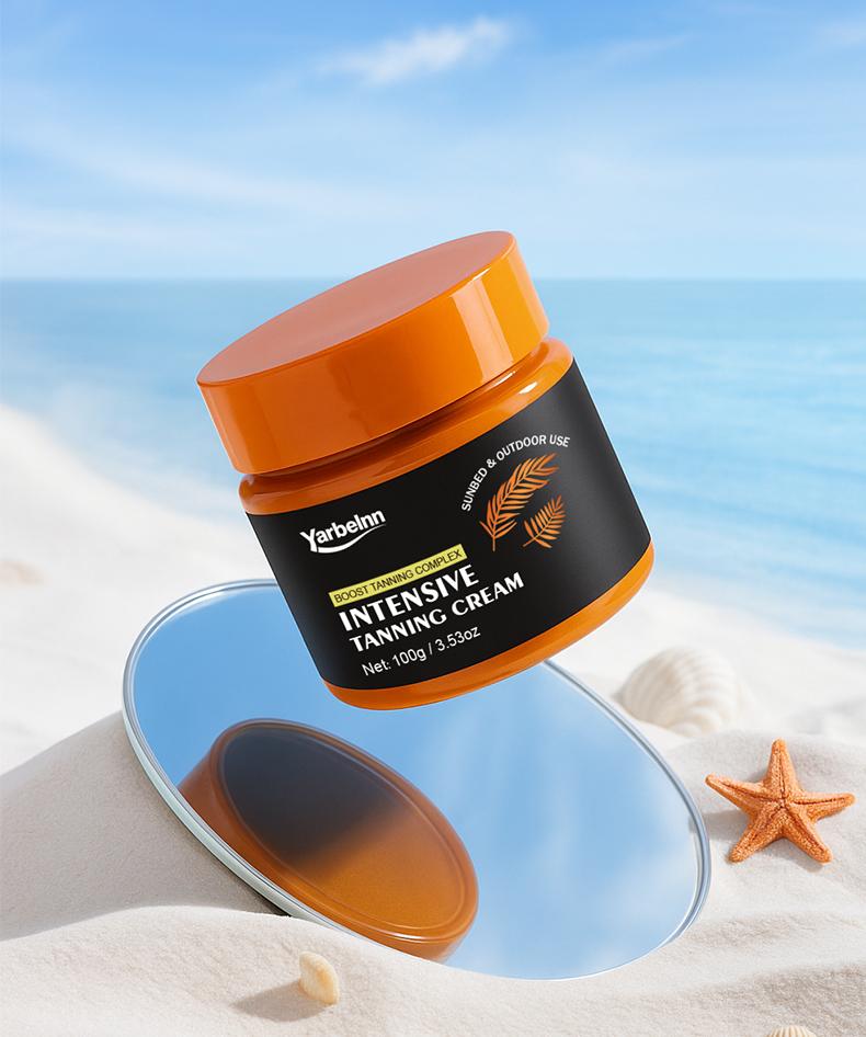 Yarbelnn Self Tanning Cream for Body & Face – Fast Dark Bronzing Lotion, Natural Sunless Tan, Streak-Free, Hydrating Long-Lasting Glow