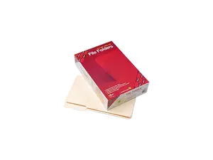 Smead 15337 File Folder, 1/3 Cut Third Position, Reinforced Top Tab, Legal, Manila, 100/Box