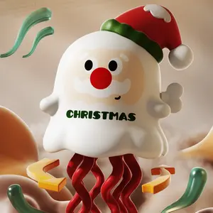 Magical dance Santa Claus winding chain sliding dance stress relieving puzzle toy mechanical crawling running Christmas toy