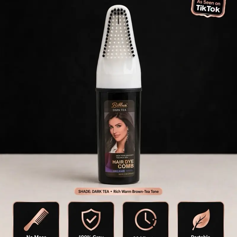 Dark Tea Hair Dye Comb