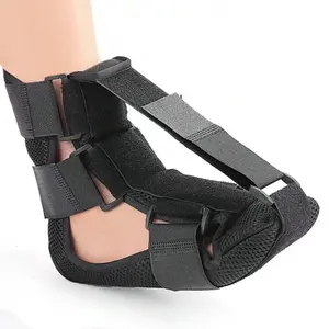 1Pcs Plantar Fasciitis Night Splint Sock Soft Plantar Fascia Brace For Sleeping Achilles Tendonitis Foot Drop Heel Pain supportive Ankle Compression Cuff Orthopedic Toe Straightener Black Medical Accessories Healthcare