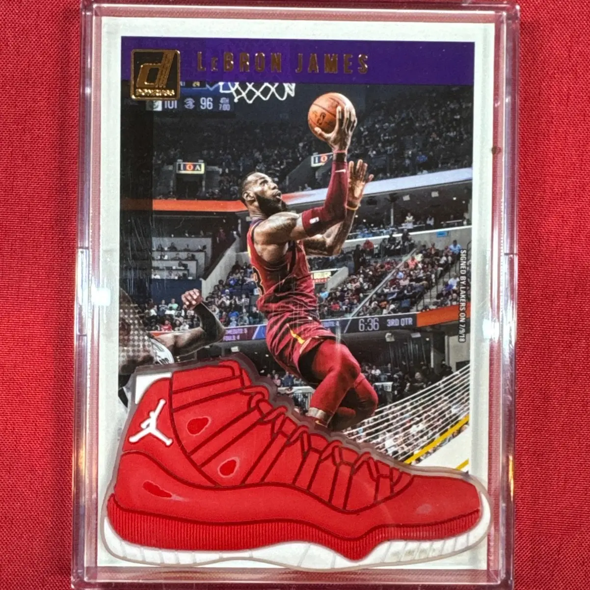 2018-19 Panini Donruss - LeBron James - Red Shoe Shadow Box - Cleveland Cavaliers