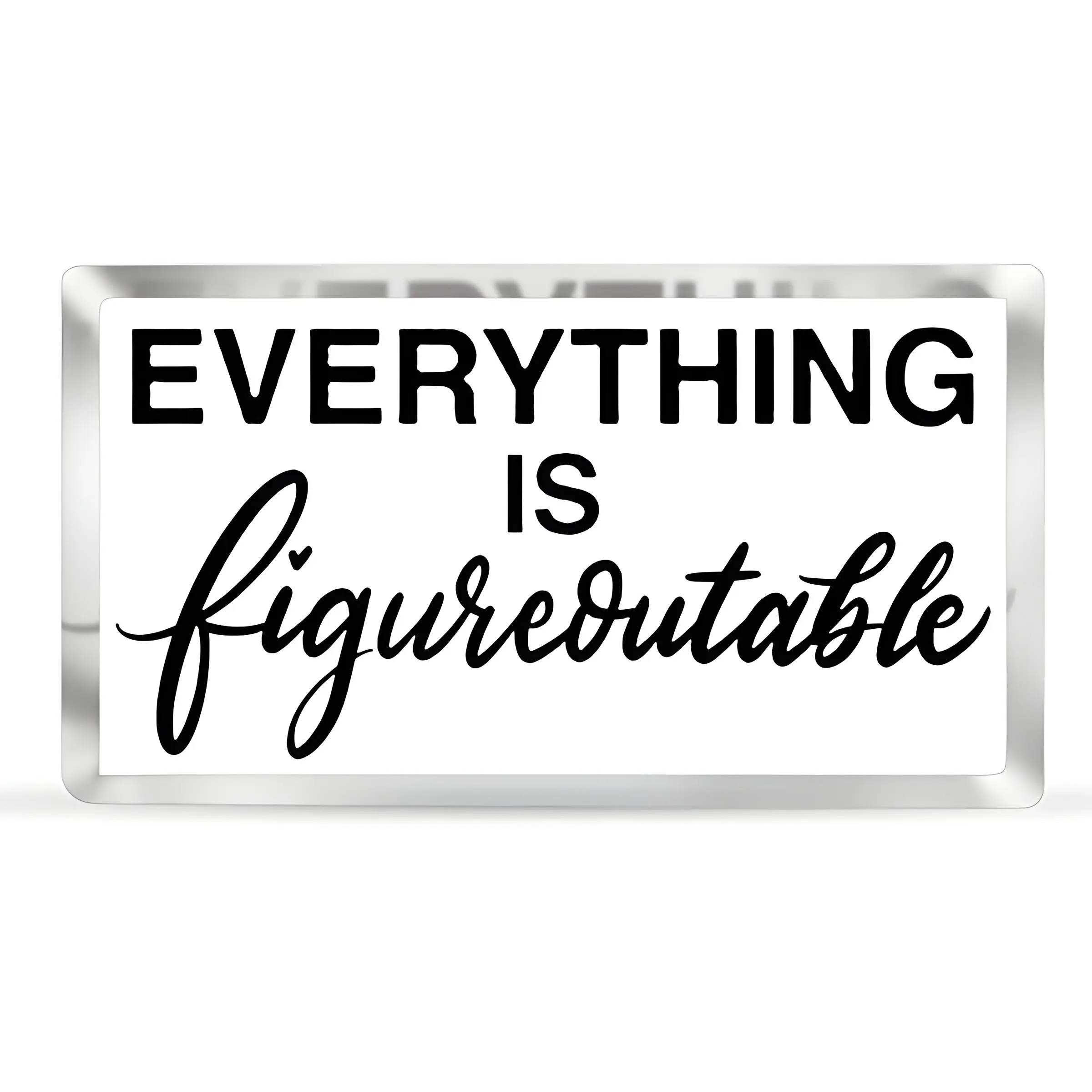 Acrylic Office Desk Decor Sign, Office Home Decor, Inspirational Wall Decoration, Cubicle Decor Gift for Boss, Birthday Christmas Present Idea