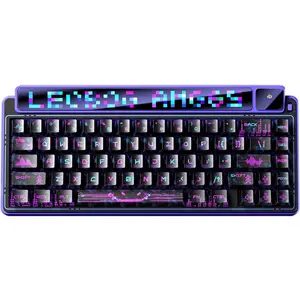x Aula AMG65 Mechanical Gaming Keyboard with  Screen, 65%  Small Custom Keyboard RGB, /2.4G/Wired, Rapid Trigger, Hot Swappable for Windows Laptop PC  -