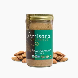 Artisana Organics Raw Almond Butter, 14oz | USDA Organic, No Sugar Added, No Palm Oil, Vegan, Paleo and Keto Friendly, Non GMO