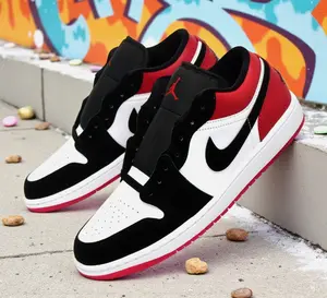 Nike Air Jordan 1 Low SE Black Toe Red (2025) IB8971-106 Mens Fashion Sneakers New