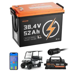 VEVOR 72V (70.4V) 105AH Lithium Golf Cart Battery, with 15A Charger, Lifepo4 Battery Kit, Built - in 200A BMS, with Bluetooth Touch Monitor, 2C Discharge, 4000 Cycles, for Golf Carts, Trolling MotorsVEVOR Super Brand Day
