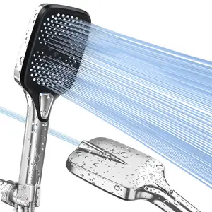 ROLAKUL All-New Upgraded High-Pressure Handheld Showerhead — Featuring 3 Massage Spray Modes + Jet Spray Function,SummerVibes，Summer Shower Accessory Perfect Holiday Gift， Easy Install,One-Touch Water Stop, Adjustable Pressure, Micro-Technology Nozzles