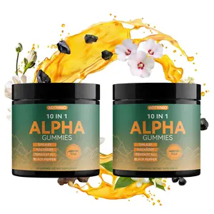 10-in-1 Shilajit Gummies | Zero Sugar, Vegan | with Ashwagandha, Tongkat Ali, Maca | Boost Energy, Stamina & Focus