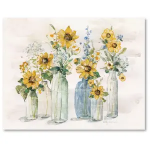 Courtside Market Sunflower Spectacular 16x20 Canvas Wall Art