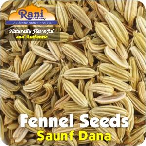 Rani Fennel Seeds (Saunf Sabut) Whole Spice 3oz (85g) PET Jar ~ All Natural | Gluten Friendly | NON-GMO | Kosher | Vegan | Indian Origin