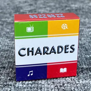Fun Charades Card Game, Conversation Card Game, 1 Box Letter Pattern Crossword Game Cards, Fun Family Party Game, Ideal Gift for Friend & Family
