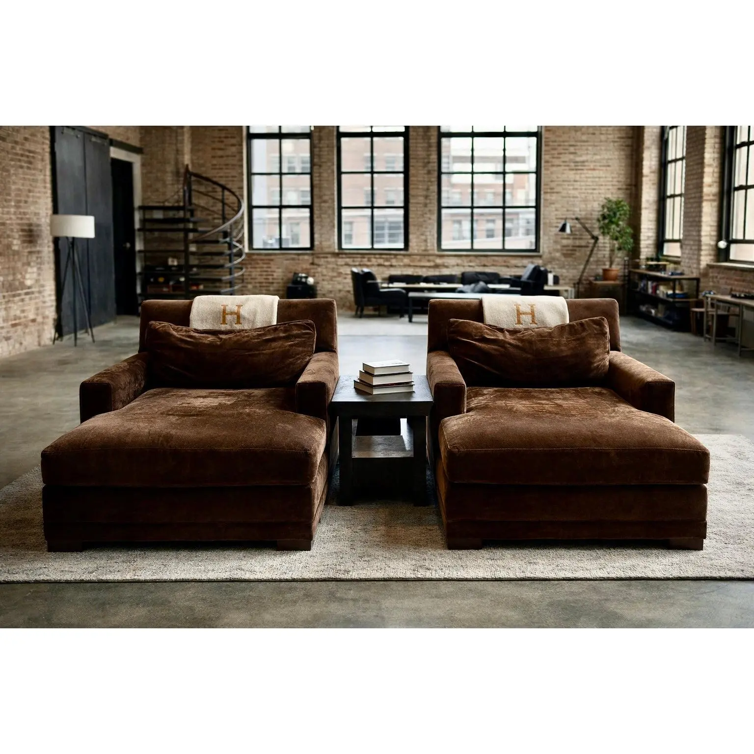 Crate and Barrel Double Chaise Lounger (2 Available)