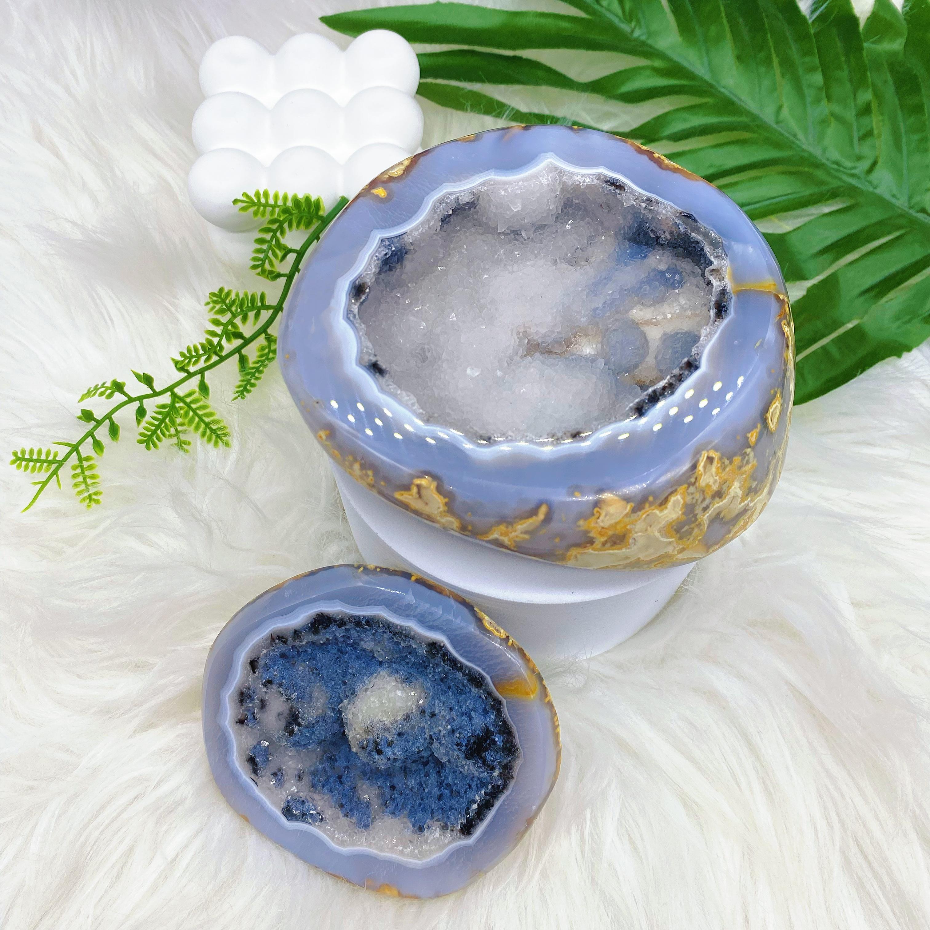 1pc sugar agate geode