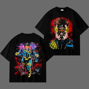 Cyclops X-Men Graphic T-Shirt, Cyclops Optic Blast Superhero Comic Tee, Retro X-Men Leader Streetwear Shirt, Oversized Streetwear Shirt for Comic Fans