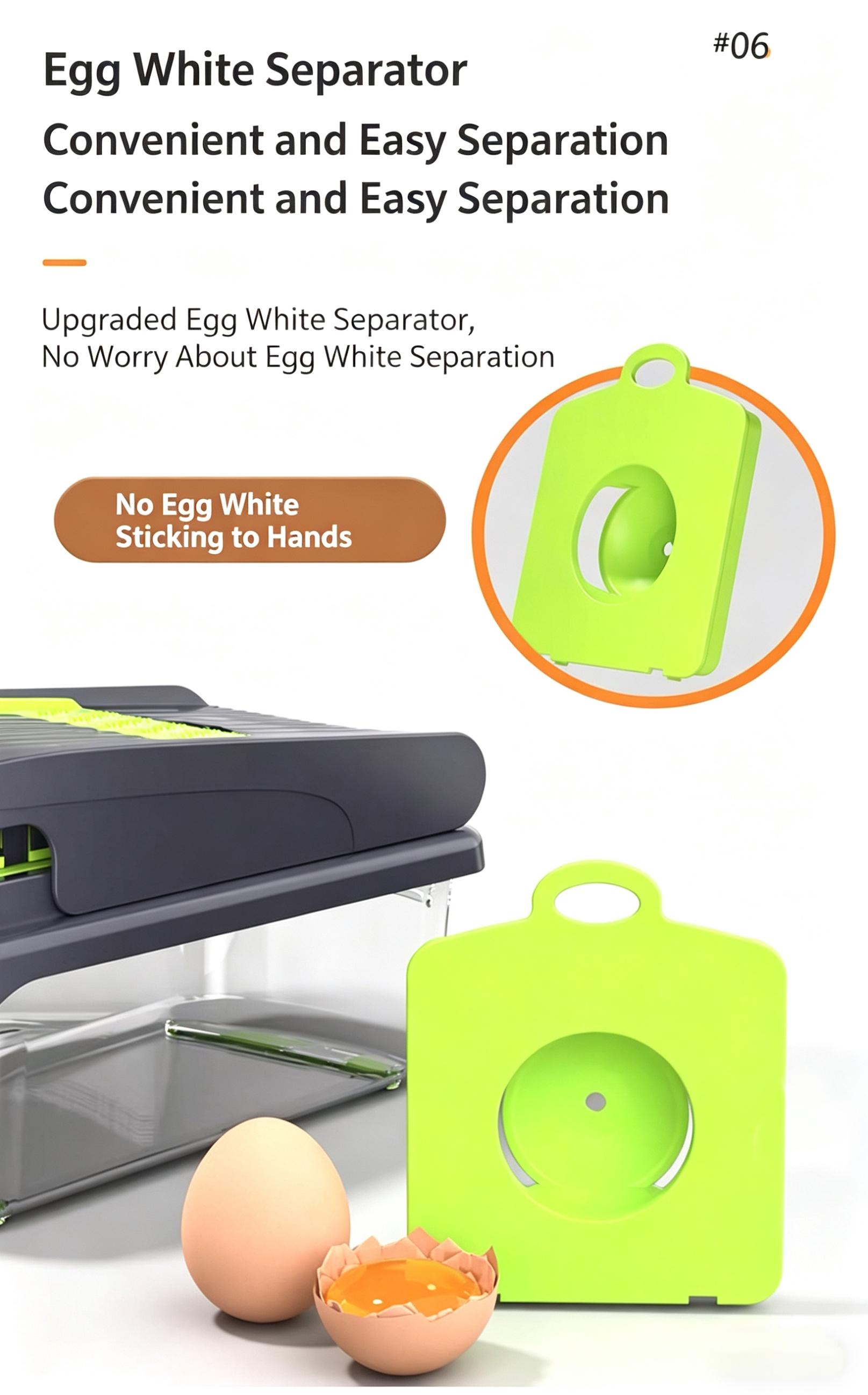 Multifunctional Vegetable Chopper, Kitchen Mandoline Slicer for Potato, Carrot & Cucumber, Easy Food Dicer Cutter Shredder Grater with Stainless Steel Blades, Time-Saving Cooking Tool for Home & Commercial Use