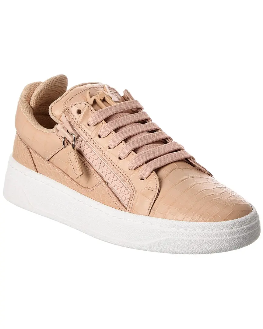Giuseppe Zanotti GZ/94 Croc-Embossed Leather Sneaker