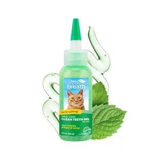 TropiClean Fresh Breath No Brushing Dental & Oral Care Gel for Cats
