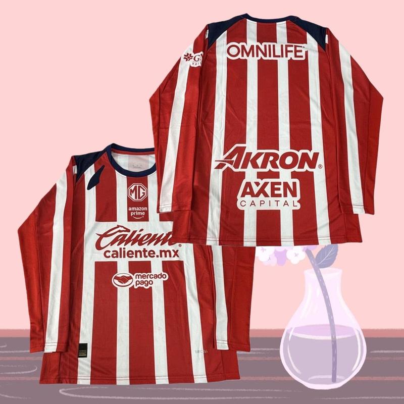 25 26 Chivas de Guadalajara Mexico LIGA MX Goalkeeper Third Long Sleeve Soccer Jersey Fans Version Breathable