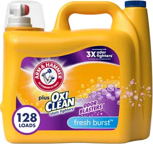 Arm & Hammer Plus OxiClean Odor Blasters Fresh Burst 128 Loads Liquid Laundry Detergent 166.5 Fl oz