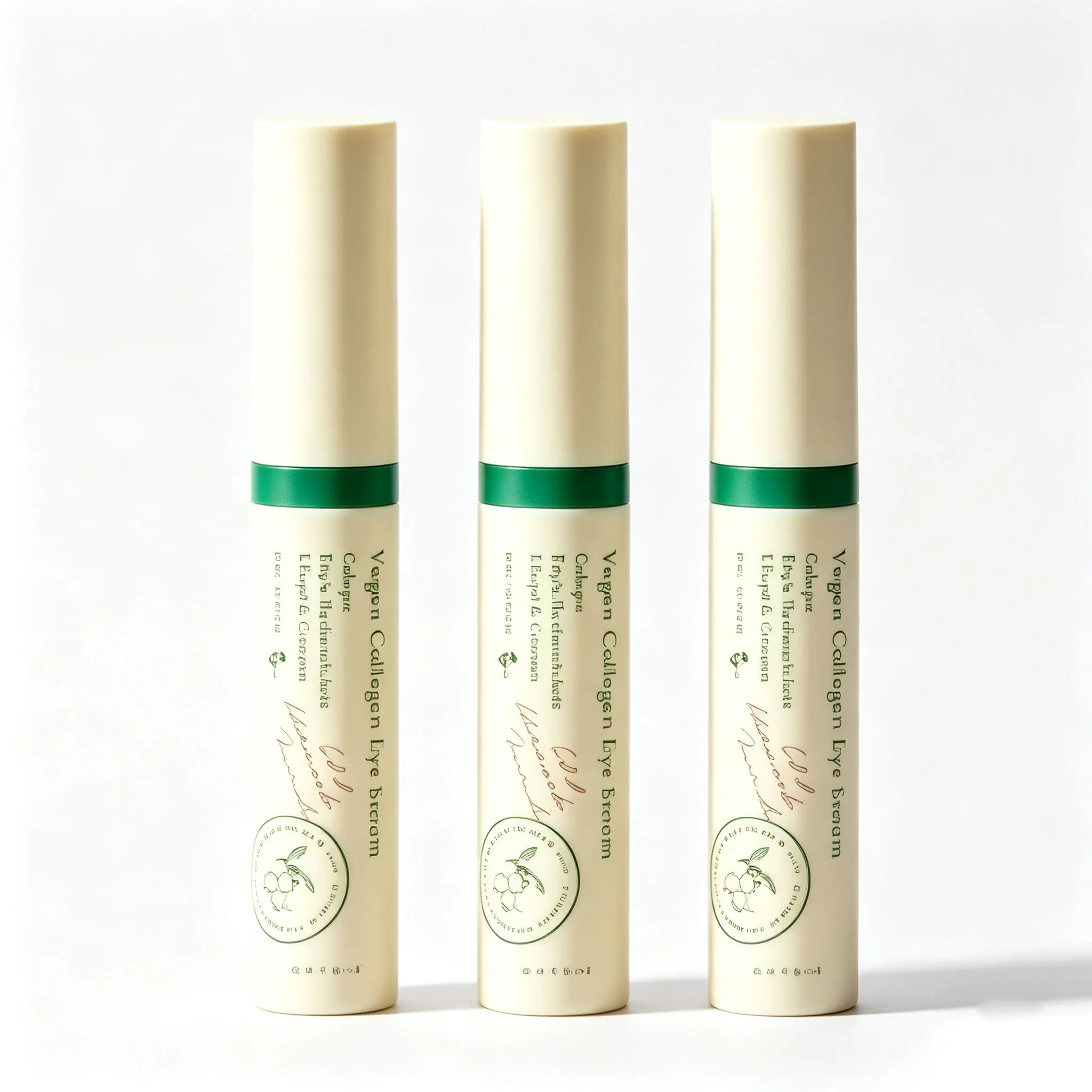 3PCS AXIS-Y Vegan Collagen Eye Cream Serum for Dark Circles and Fine Lines with Triple Hyaluronic Acid & Peptide Complex Hydrating Korean Eye Care 10ml