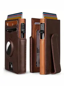 Ultra-Thin Magnetic Flip Men's Wallet, Contrast Color Rfid Anti-Theft Large Capacity, Men's Gift for Father's Day Valentine's Day