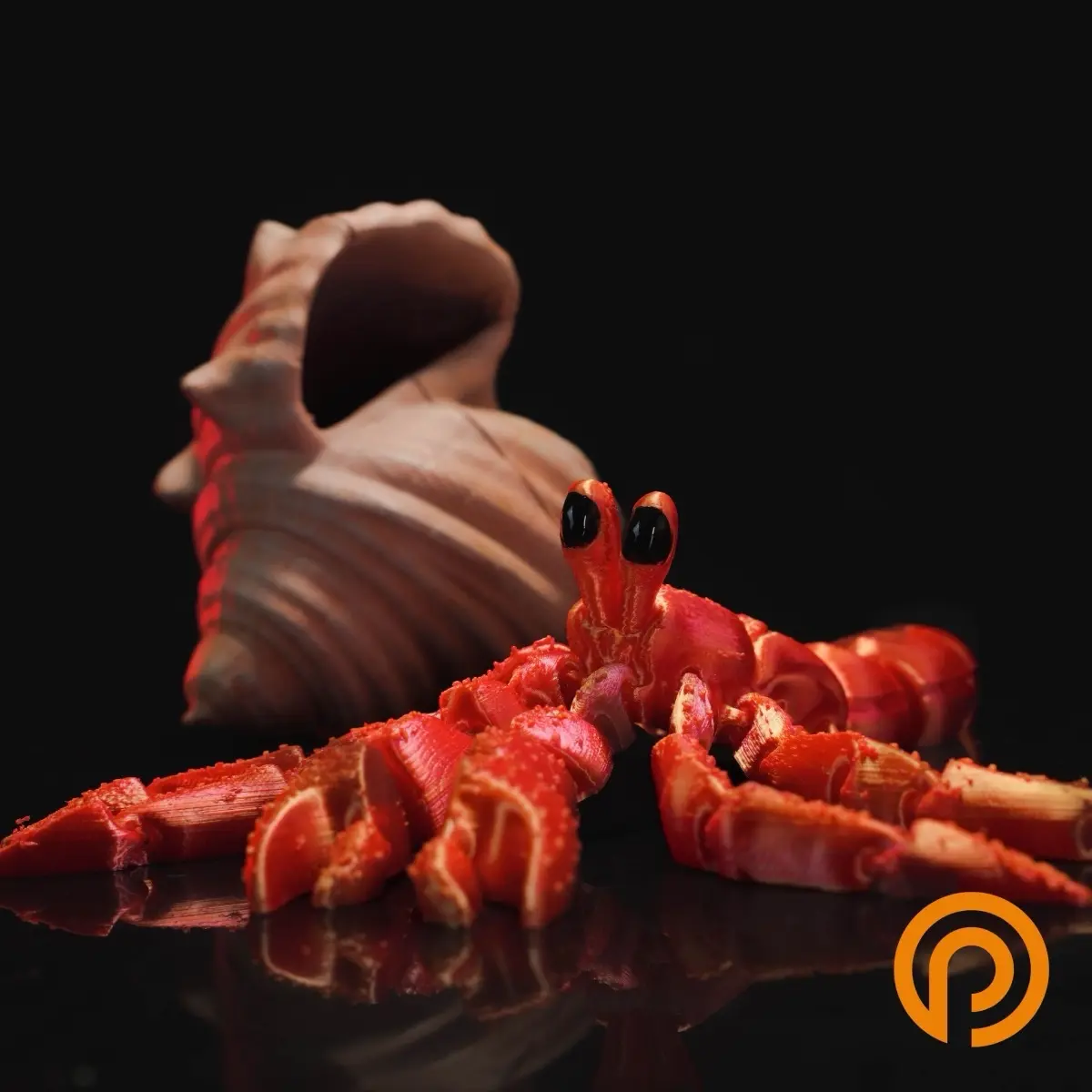 3D Printed Hermit Crab Toy with Removable Shell - Kids' Marine Fidget Toy, Ocean Adventure, Fun Educational Sea Animal Gift