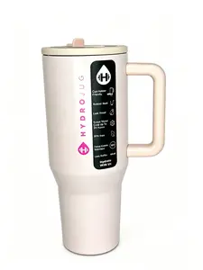 HydroJug 40oz Pink Insulated Drinkware Flask - 24 Hours Cold Retention, Leakproof Flip Lid, BPA-Free, Cup Holder Friendly, Ideal for Car, Gym Use